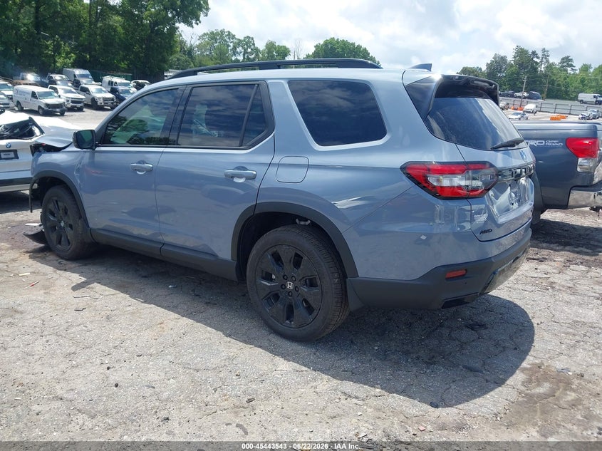 Vin: 5fnyg1h93tb035791, lot: 45941652, honda pilot black edition 20263