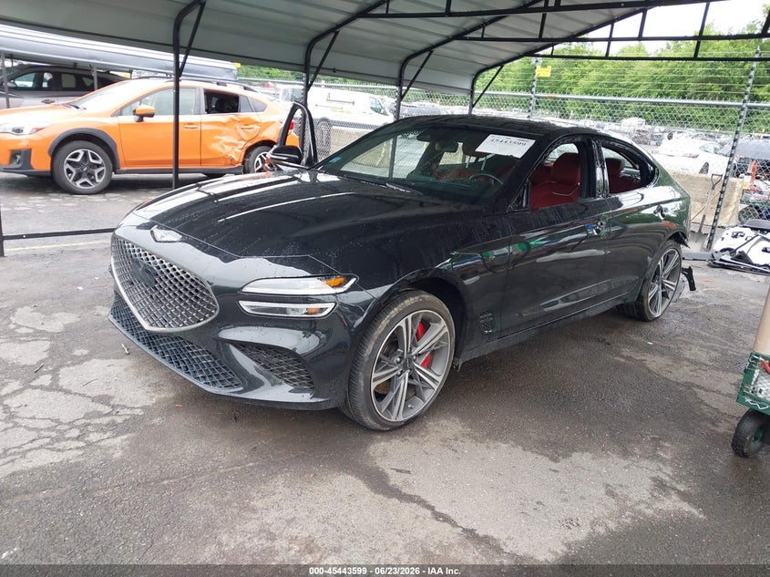 Vin: kmtg34scxsu146696, lot: 45941708, genesis g70 2.5t awd 20252