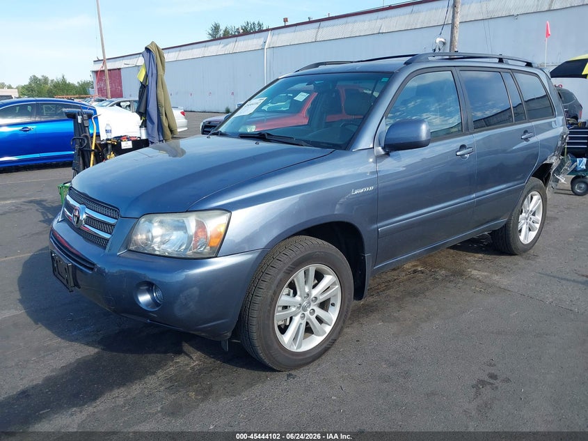 2006 Toyota Highlander, Левый зад, IAAI, VIN JTEEW21A860015020 — фото 2