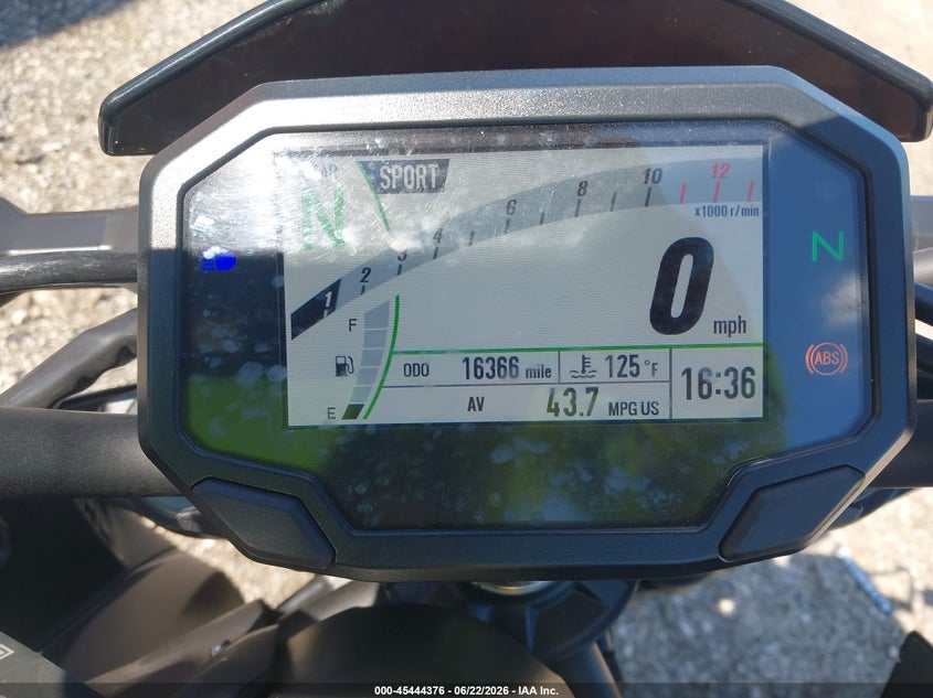 2022 Kawasaki Zr900 F VIN: ML5ZRDF1XNDA54018 Lot: 45444376