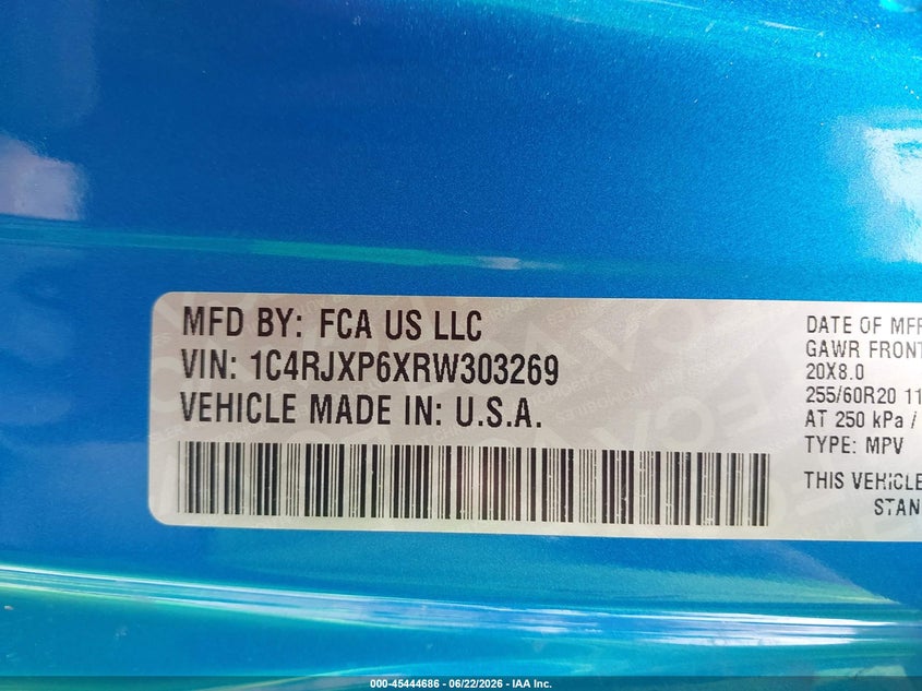 2024 Jeep Wrangler 4Xe Sahara 4Xe VIN: 1C4RJXP6XRW303269 Lot: 45444686