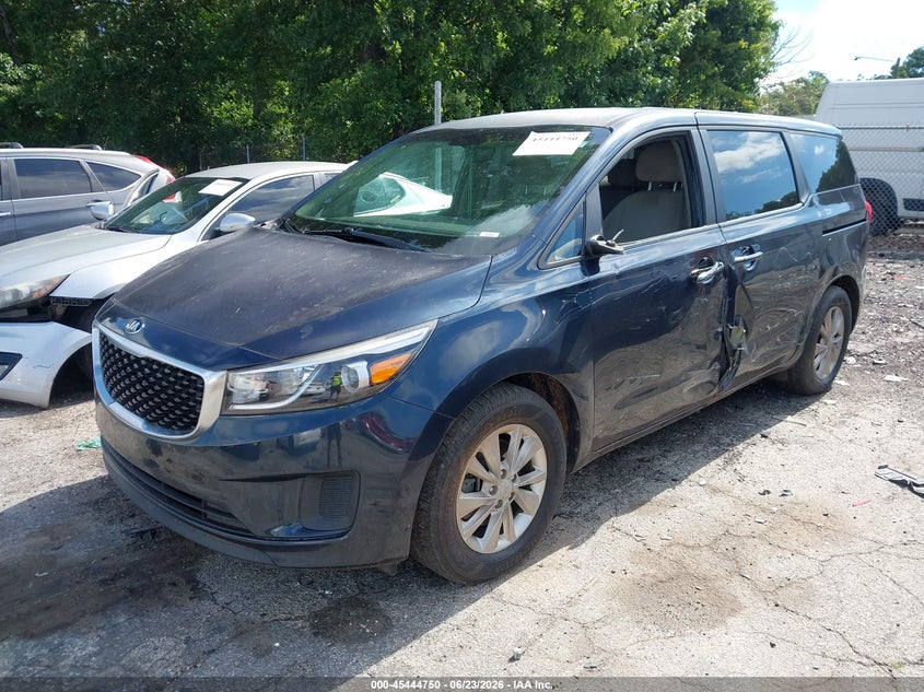 Vin: kndmb5c13h6231884, lot: 45942859, kia sedona lx 20172