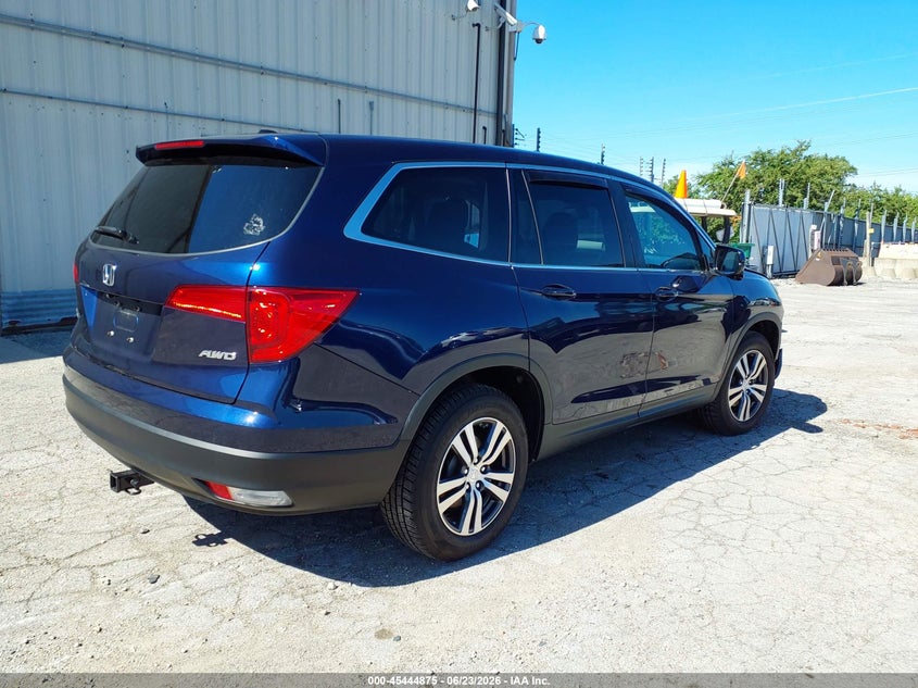 Vin: 5fnyf6h61jb043360, lot: 45942984, honda pilot ex-l 20184