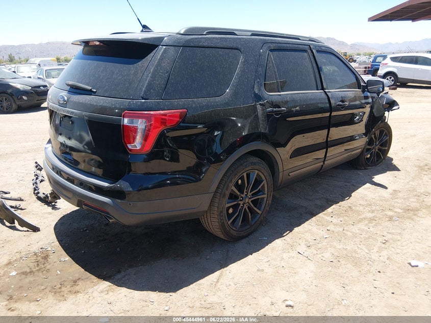 Vin: 1fm5k7d81jgc28263, lot: 45943070, ford explorer xlt 20184