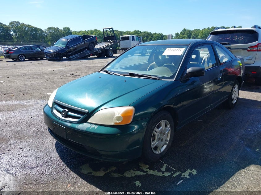 2001 Honda Civic, Обычный износ, IAAI, VIN 1HGEM22501L032060 — фото 2