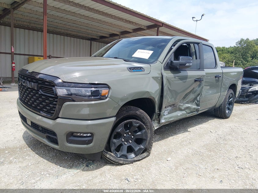 Vin: 1c6rrffg2tn328460, lot: 45943445, ram 1500 big horn  4x4 5'7 box 20262