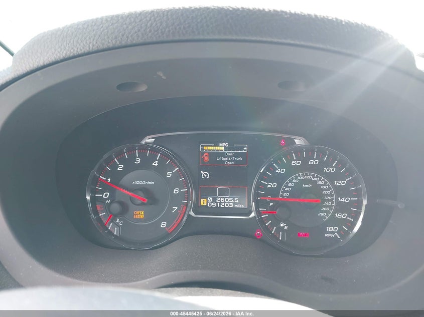 2018 Subaru Wrx VIN: JF1VA1A65J9822257 Lot: 45445425