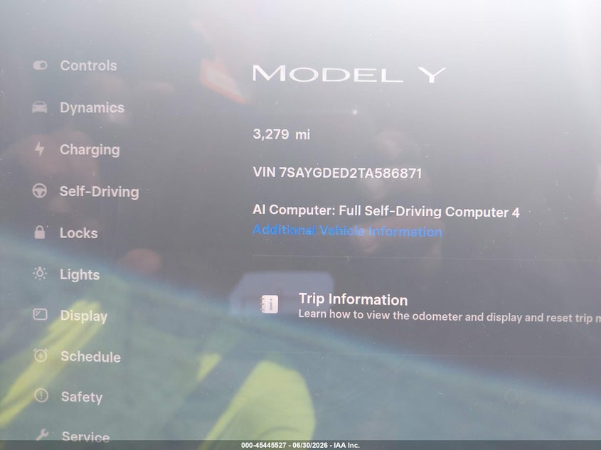 2026 TESLA MODEL Y auction photo 7