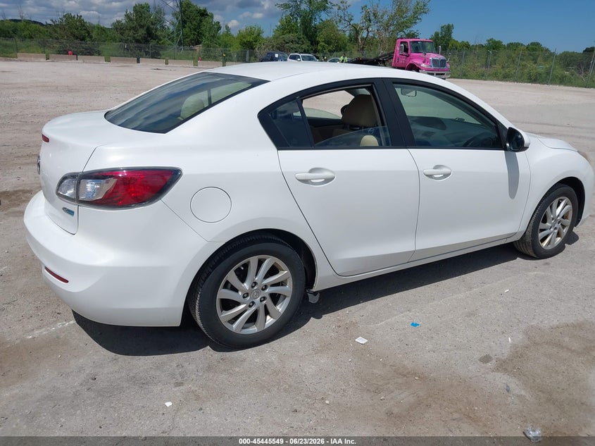 Vin: jm1bl1v89c1599869, lot: 45943657, mazda mazda3 i touring 20124