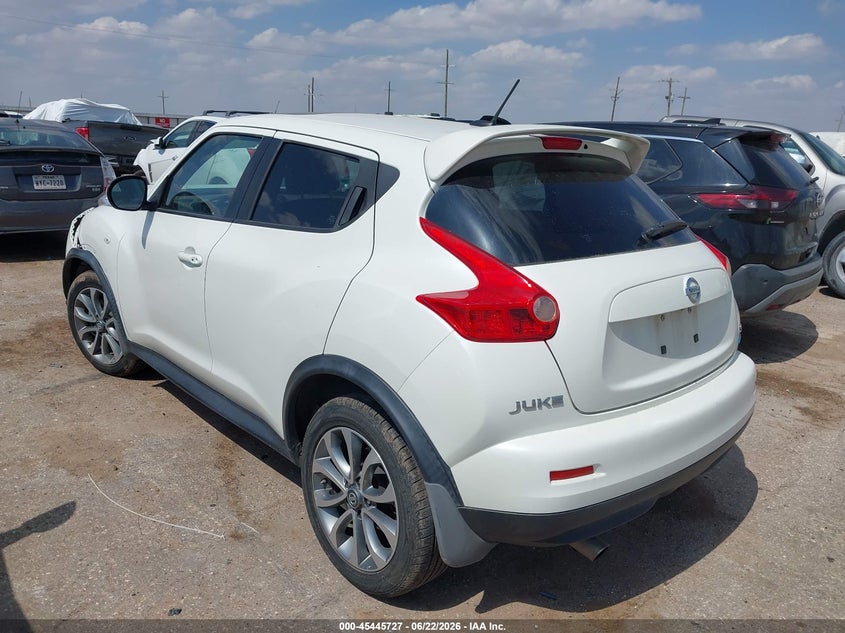 Vin: jn8af5mr7dt203050, lot: 45943836, nissan juke sl 20133