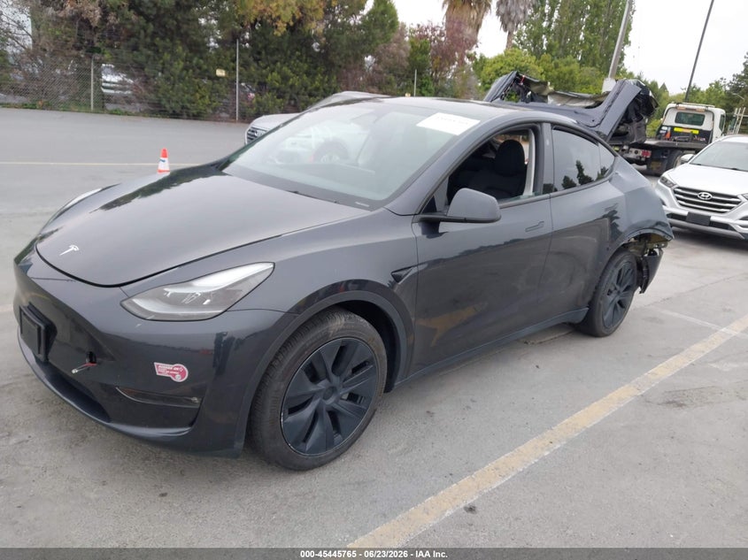 Vin: 7saygdee2rf159825, lot: 45943874, tesla model y long range dual motor all-wheel drive 20242