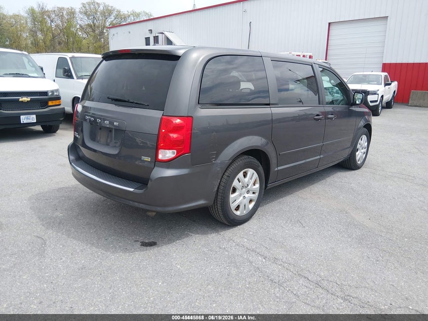 Vin: 2c4rdgbg8hr783035, lot: 45943977, dodge grand caravan se 20174