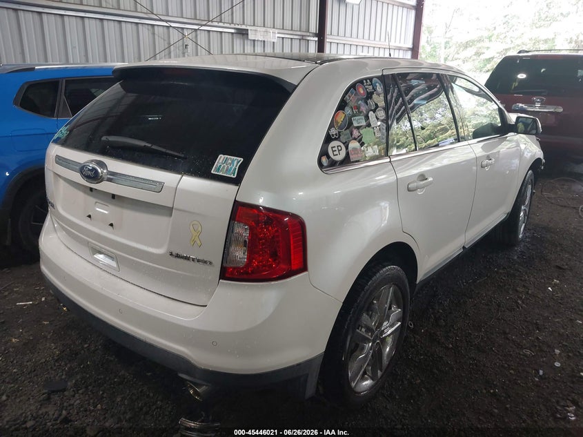 Vin: 2fmdk3kc2cba40017, lot: 45944130, ford edge limited 20124