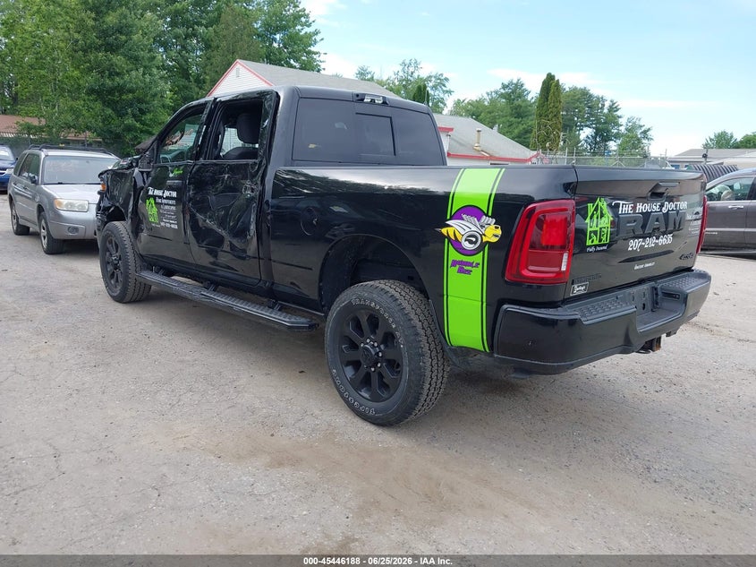 Vin: 3c6ur5dj8sg523392, lot: 45944297, ram 2500 big horn  4x4 6'4 box 20253