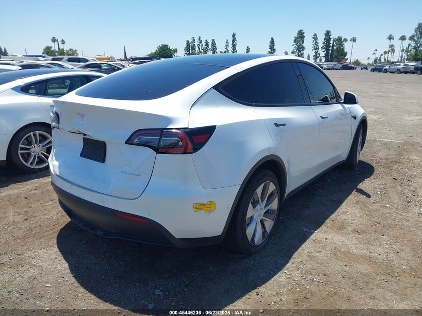 Vin: 5yjygdee0mf284876, lot: 45944345, tesla model y long range dual motor all-wheel drive 20214