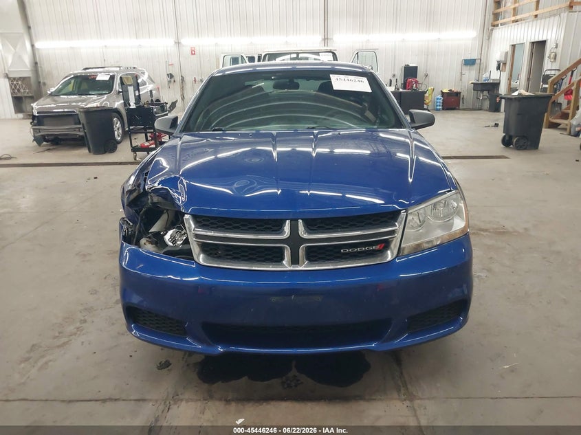 2012 Dodge Avenger Se VIN: 1C3CDZAG1CN291265 Lot: 45446246
