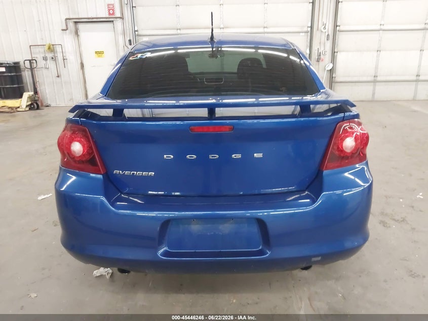 2012 Dodge Avenger Se VIN: 1C3CDZAG1CN291265 Lot: 45446246