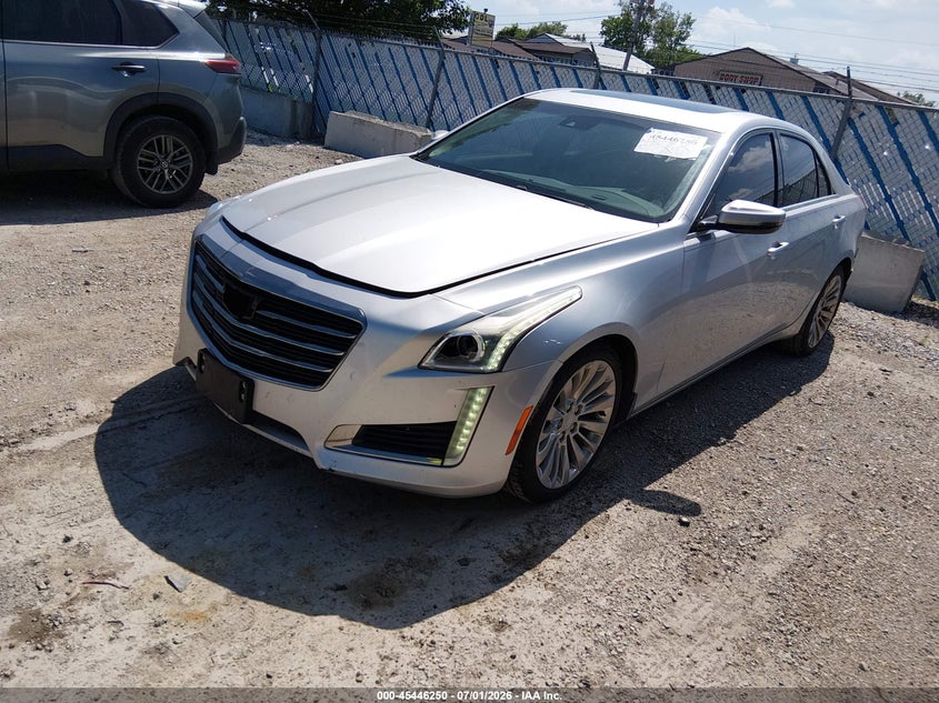2015 Cadillac CTS, Rear, IAAI, VIN 1G6AR5S38F0142123 — photo 2