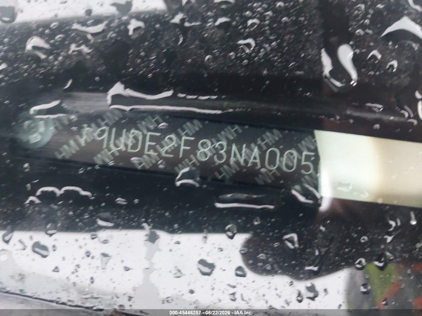 ACURA ILX 2022 VIN 19UDE2F83NA005997
