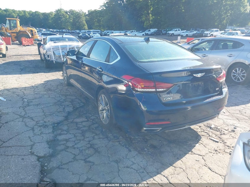 Vin: kmhgn4je3ju280584, lot: 45944407, genesis g80 3.8 20183