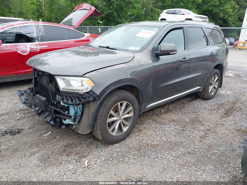 Vin: 1c4rdjdg4gc353536, lot: 45944410, dodge durango limited 20162