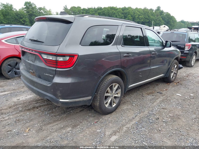 Vin: 1c4rdjdg4gc353536, lot: 45944410, dodge durango limited 20164