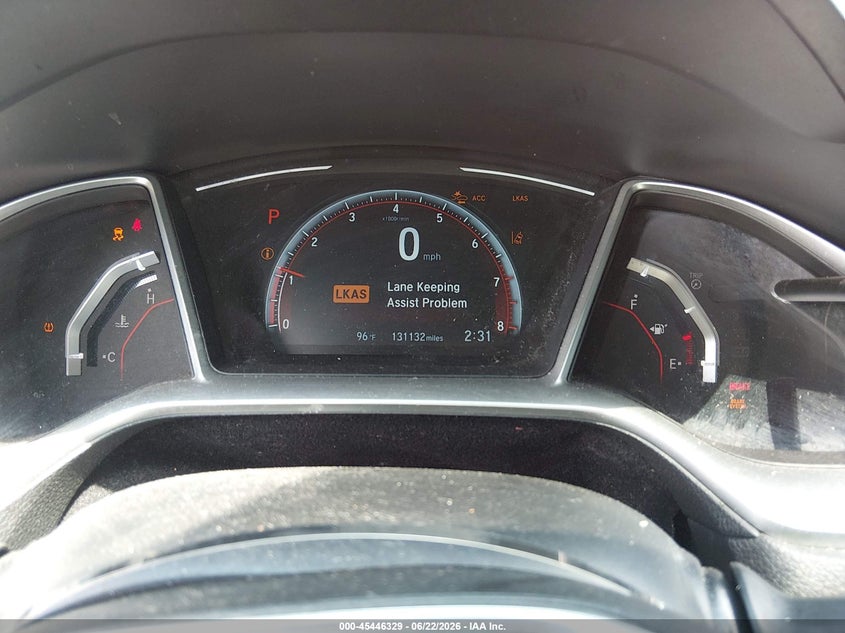 HONDA CIVIC 2019 VIN 2HGFC2F81KH512229