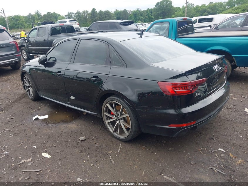 Vin: wauenaf49jn009501, lot: 45944460, audi a4 2.0t premium/2.0t tech premium 20183