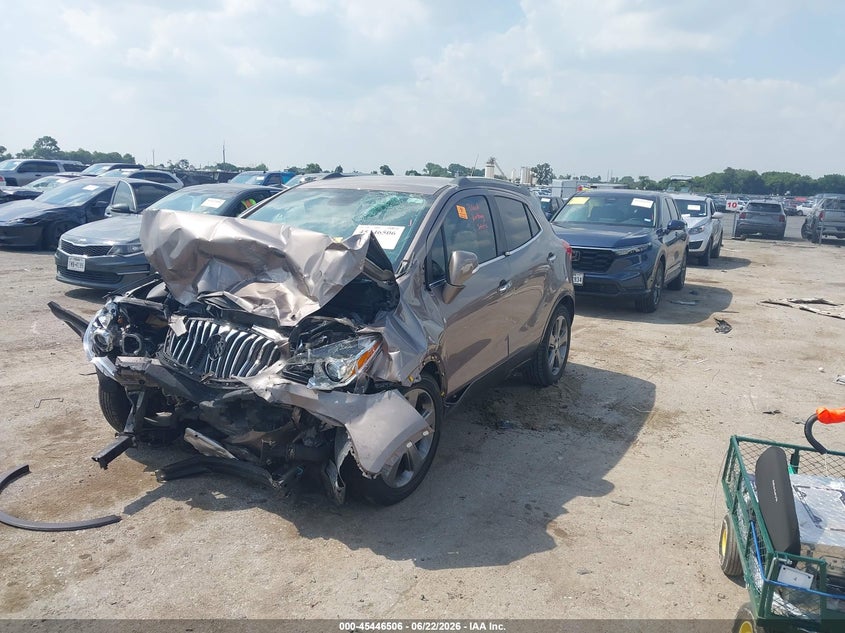 Vin: kl4cjcsb7eb687817, lot: 45944615, buick encore leather 20142