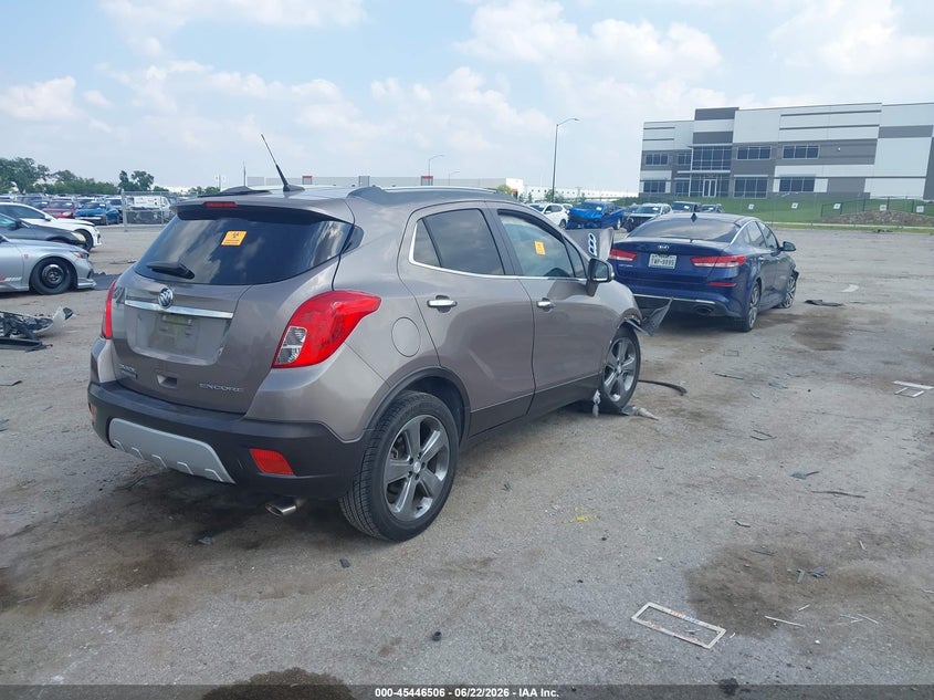 Vin: kl4cjcsb7eb687817, lot: 45944615, buick encore leather 20144