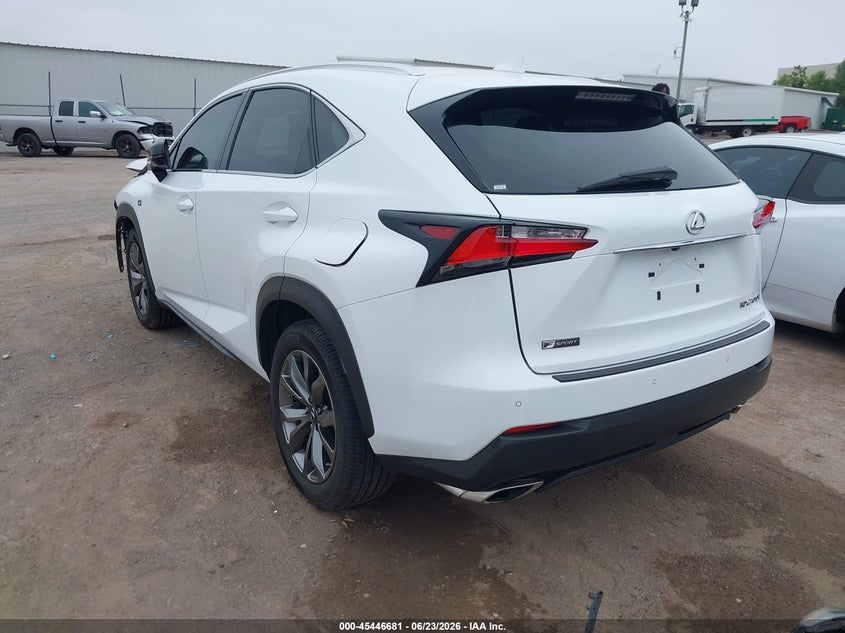 Vin: jtjbarbz8g2075661, lot: 45944790, lexus nx 200t f sport 20163