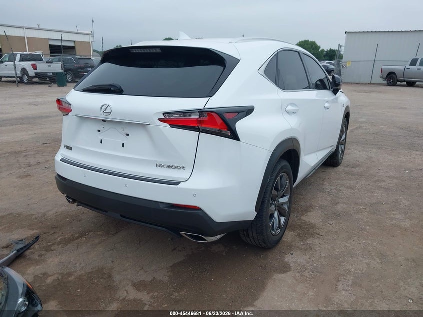 Vin: jtjbarbz8g2075661, lot: 45944790, lexus nx 200t f sport 20164