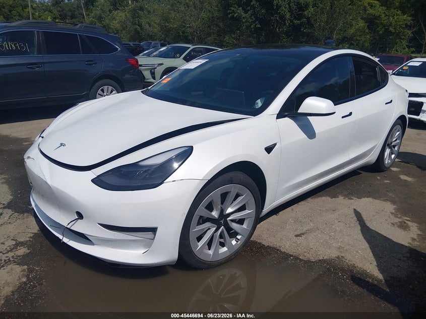 Vin: 5yj3e1ea7mf073542, lot: 45944803, tesla model 3 standard range plus rear-wheel drive 20212