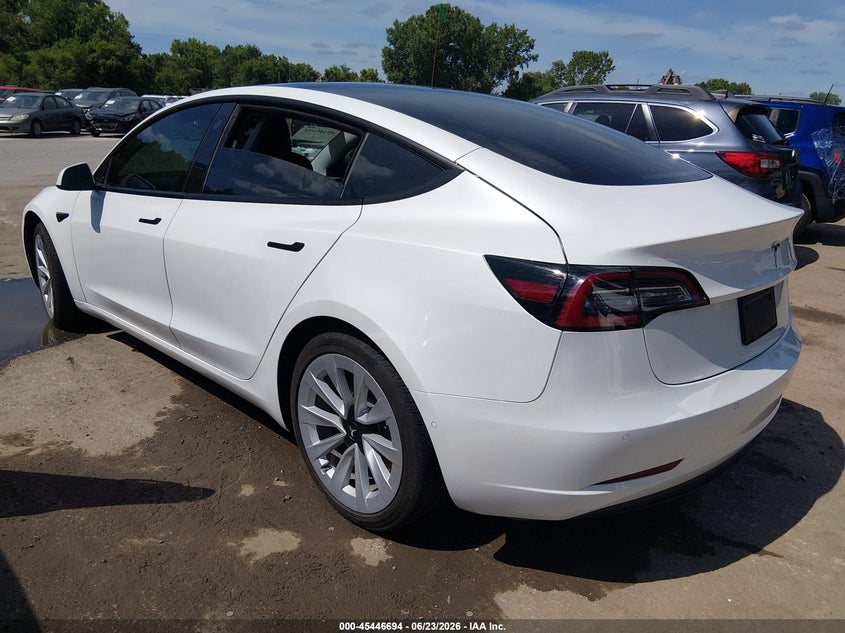 Vin: 5yj3e1ea7mf073542, lot: 45944803, tesla model 3 standard range plus rear-wheel drive 20213