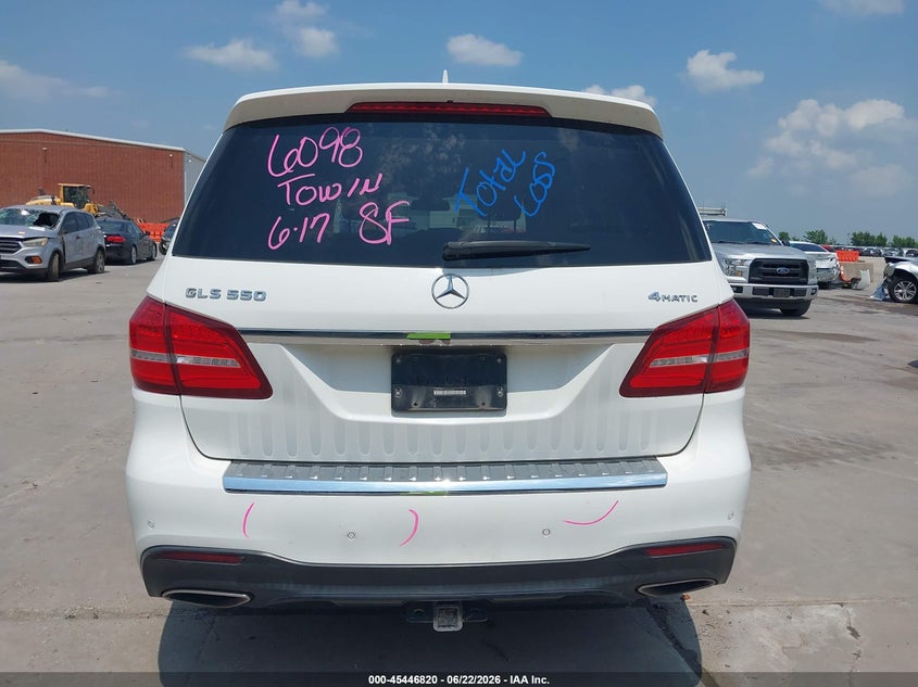 2017 Mercedes-Benz Gls 550 4Matic VIN: 4JGDF7DE5HA860654 Lot: 45446820
