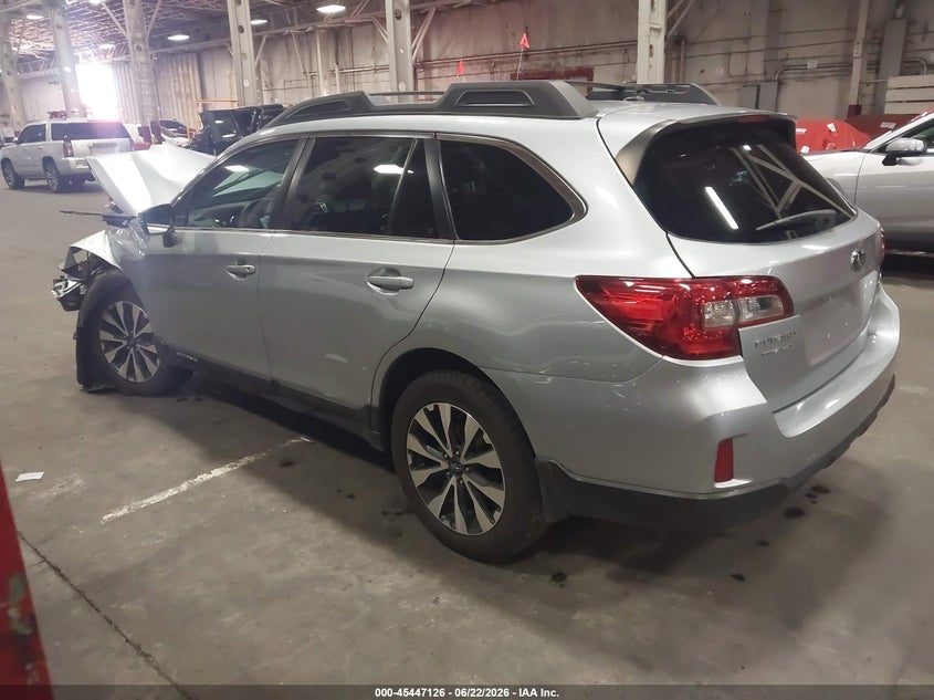 Vin: 4s4bselc2f3214867, lot: 45945235, subaru outback 3.6r limited 20153