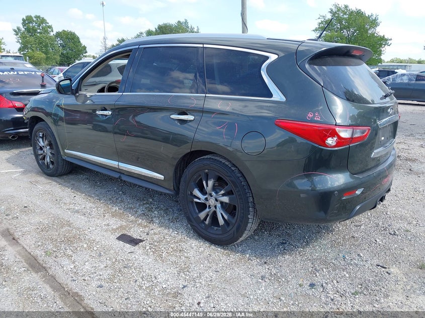Vin: 5n1al0mn2dc312600, lot: 45945254, infiniti jx35 20133