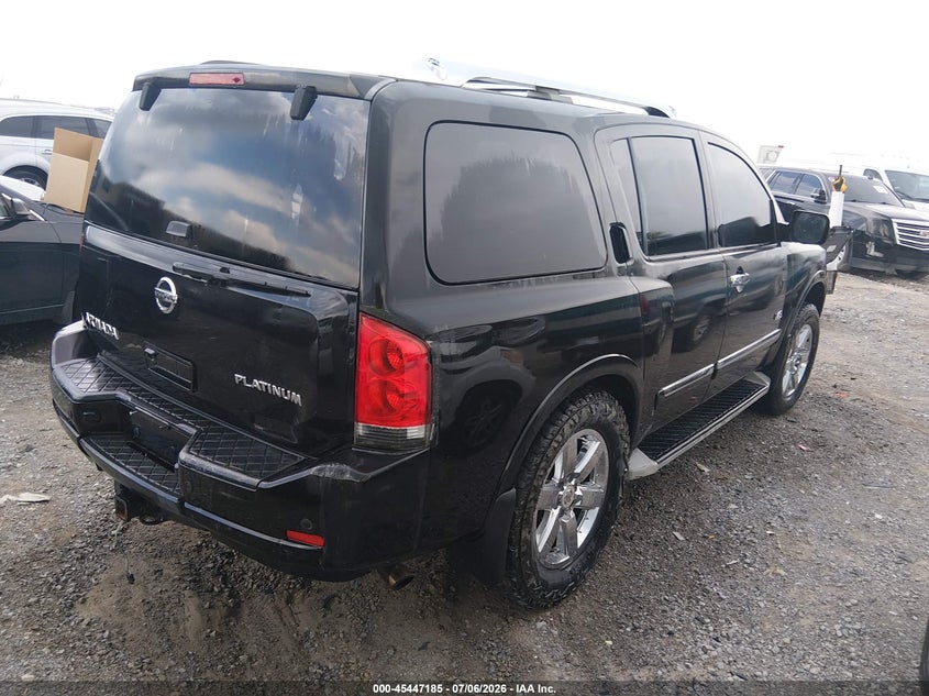 Vin: 5n1aa0ncxan619502, lot: 45945294, nissan armada platinum 20104