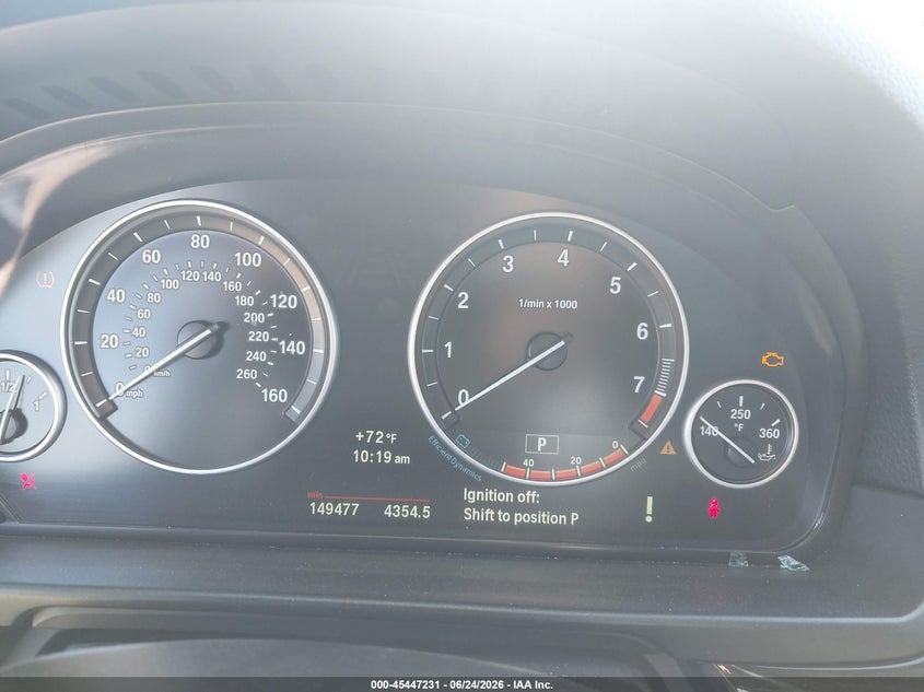 2013 BMW 5ER SEDAN 3.0L I-6 DI, DOHC, VVT, TURBO, 300HP