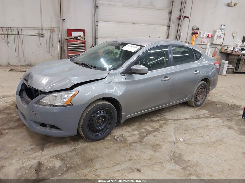 2014 Nissan Sentra, Удар спереду, IAAI, VIN 3N1AB7AP7EL684612 — фото 2