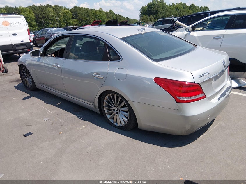 Vin: kmhgh4jh7eu076491, lot: 45945391, hyundai equus signature 20143