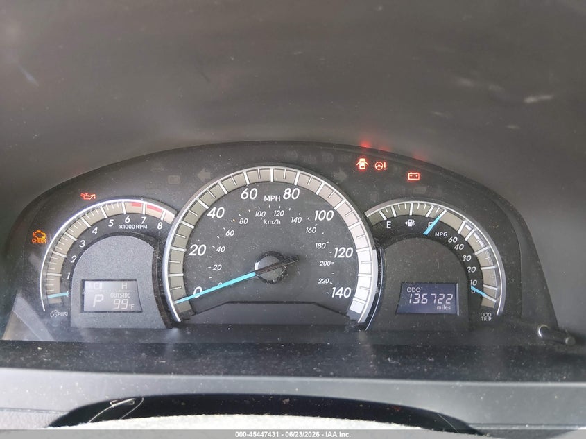 2012 TOYOTA CAMRY SEDAN 2.5L I-4 DOHC, VVT, 178HP