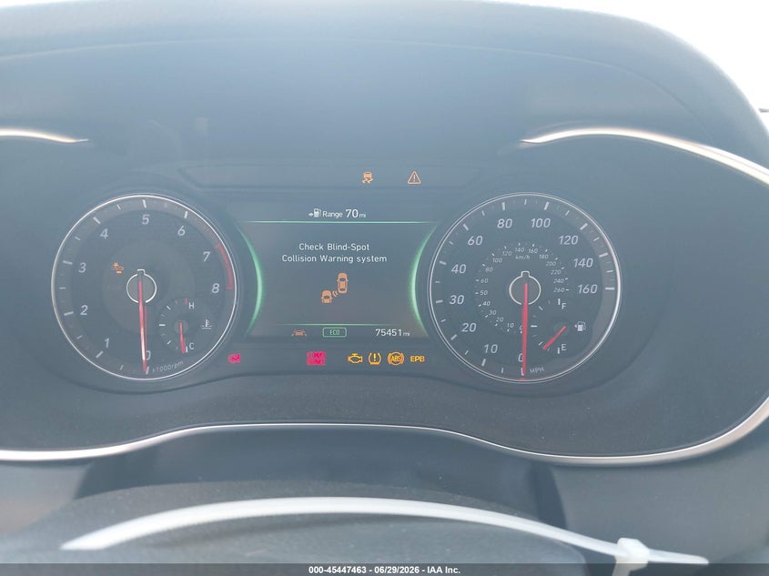 2019 GENESIS G70 SEDAN 2.0L I-4 DI, DOHC, VVT, TURBO, 252HP