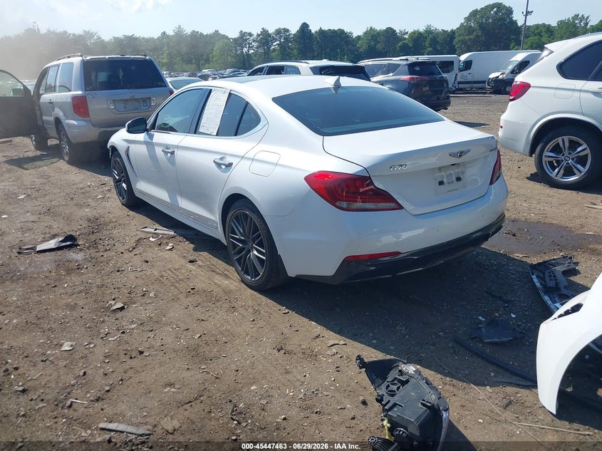 Vin: kmtg34la5ku026401, lot: 45945572, genesis g70 2.0t advanced 20193