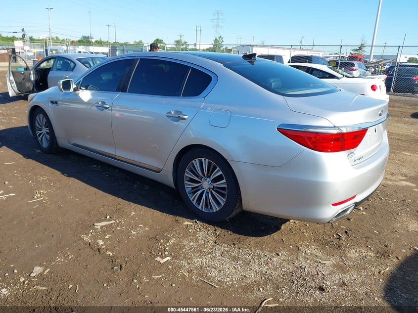 Vin: knalu4d37g6032591, lot: 45945670, kia k900 luxury 3.8l 20163