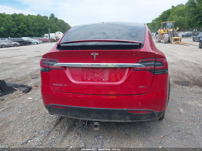 2018 Tesla Model X 100D/75D/P100D VIN: 5YJXCAE27JF091566 Lot: 45447621
