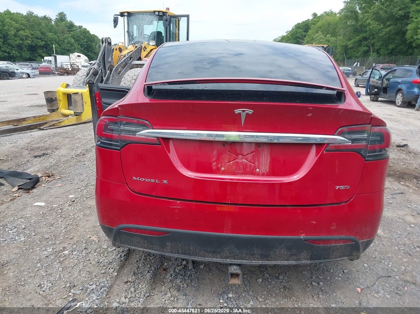 2018 Tesla Model X 100D/75D/P100D VIN: 5YJXCAE27JF091566 Lot: 45447621