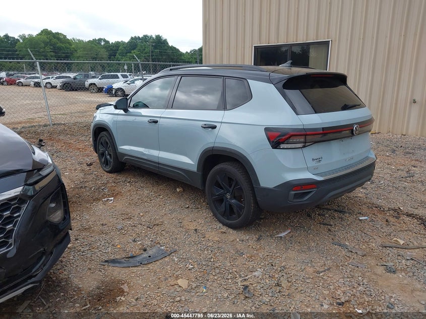 2025 Volkswagen Taos 1.5T Se Black VIN: 3VV3C7B23SM064398 Lot: 45447795