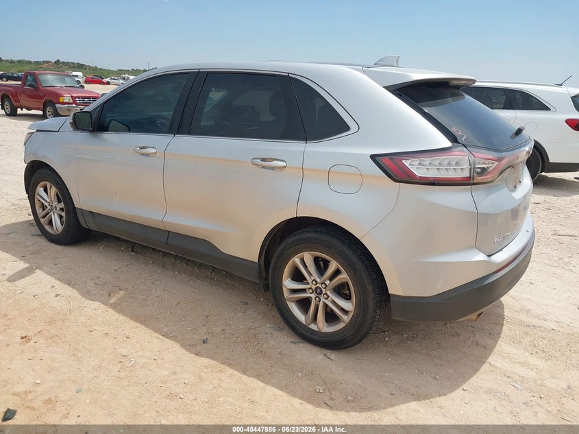 Vin: 2fmtk4j95fbb80896, lot: 45945995, ford edge sel 20153