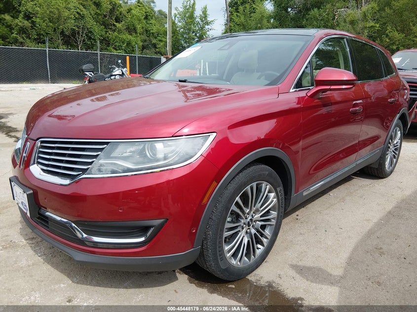 Vin: 2lmtj8lr1gbl58462, lot: 45946288, lincoln mkx reserve 20162